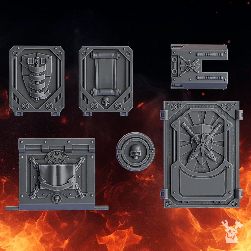 Crusader Knights Warden Apc Bits, resin conversion bits, transport, 28mm heroic scale unpainted resin