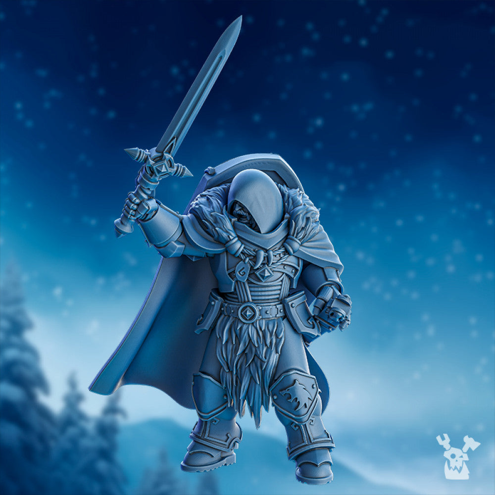 Wolf Knights Bob The Mascot, proxy miniature, character, 28mm heroic scale unpainted resin, view 3