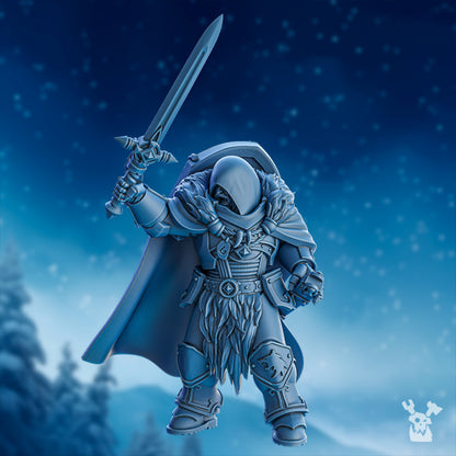 Wolf Knights Bob The Mascot, proxy miniature, character, 28mm heroic scale unpainted resin, view 3