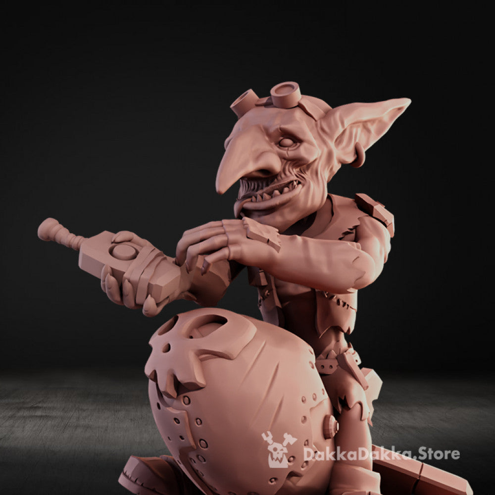 Orks Bomb Goblin, proxy miniature, 28mm heroic scale unpainted resin