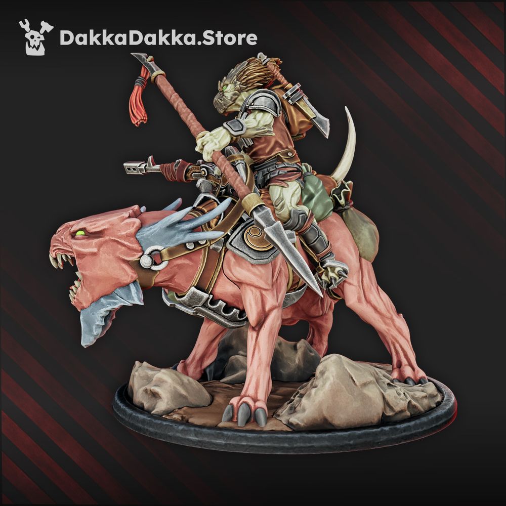 Tuai Xar Tal One Blade, proxy miniature, 28mm heroic scale unpainted resin, view 2