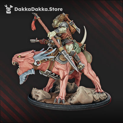 Tuai Xar Tal One Blade, proxy miniature, 28mm heroic scale unpainted resin, view 2