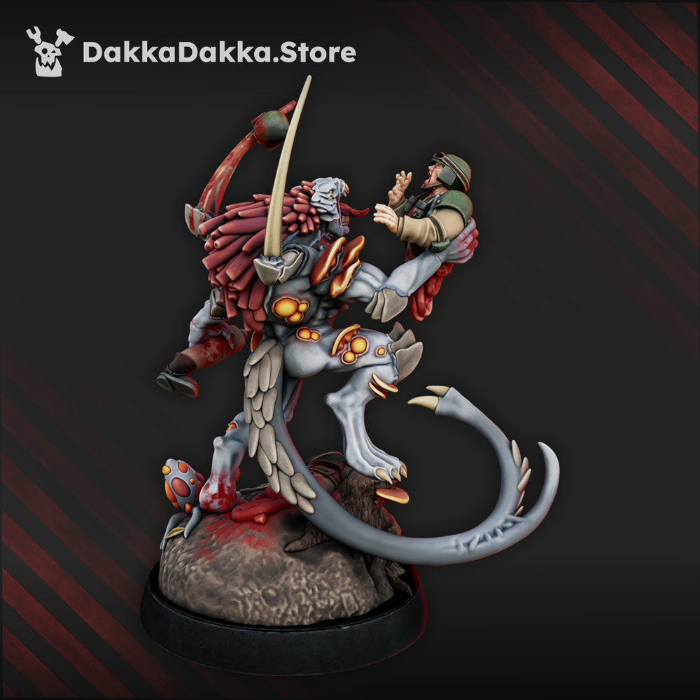 Great Harvest Sporemorph Hunter (70Mm), Bio Swarm proxy miniature, 28mm heroic scale unpainted resin, view 2