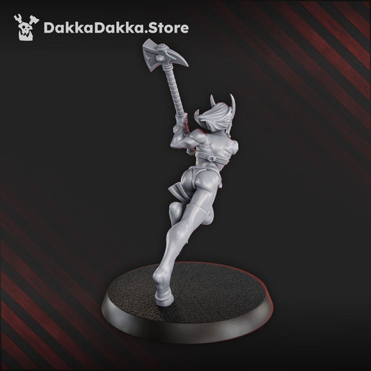 Gomorrah Idolaters Vanguard Zanthera, Battle Sisters proxy miniature, scout, 28mm heroic scale unpainted resin, view 2
