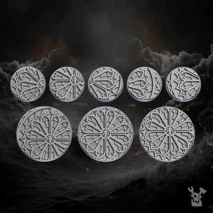 Battle Sisters Bases, resin conversion bits, 28mm heroic scale unpainted resin