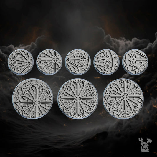 Battle Sisters Bases, resin conversion bits, 28mm heroic scale unpainted resin