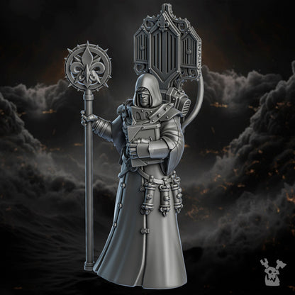 Battle Sisters Herald, proxy miniature, character, 28mm heroic scale unpainted resin