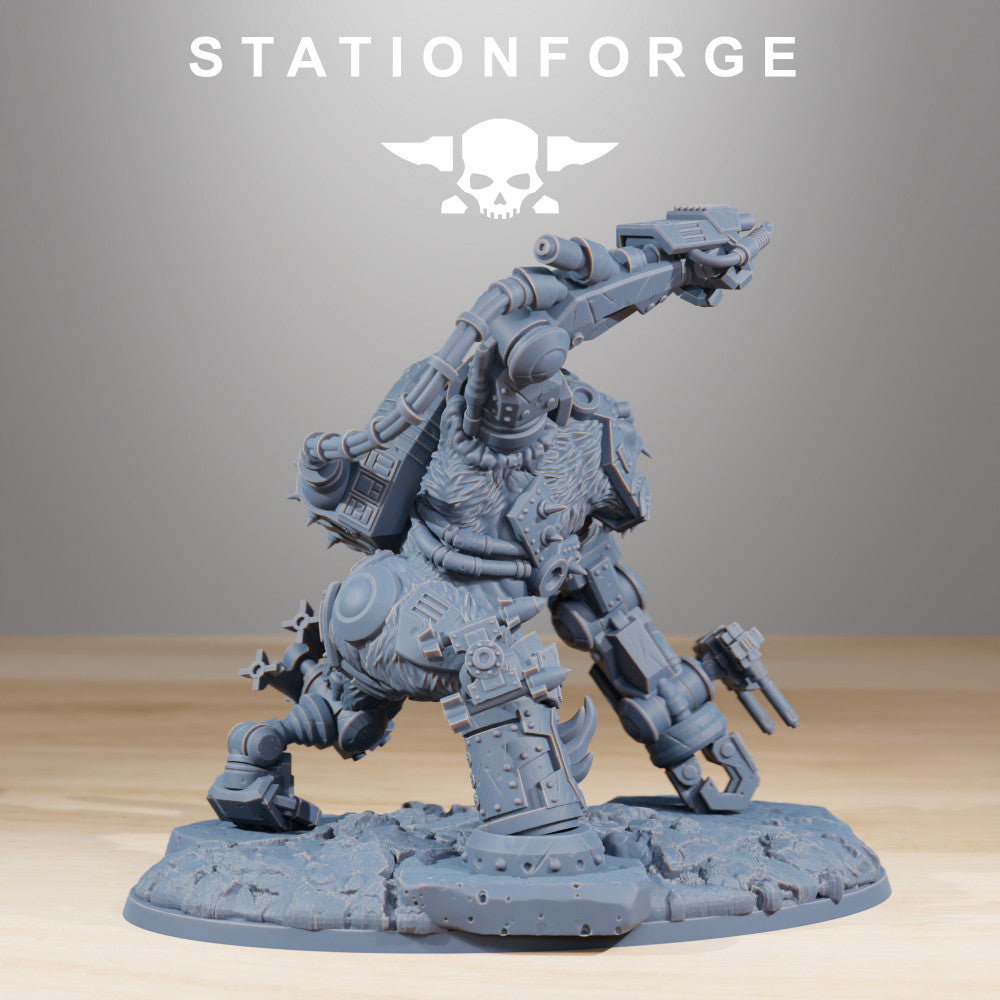 Orks Kong, proxy miniature, 28mm heroic scale unpainted resin, view 2