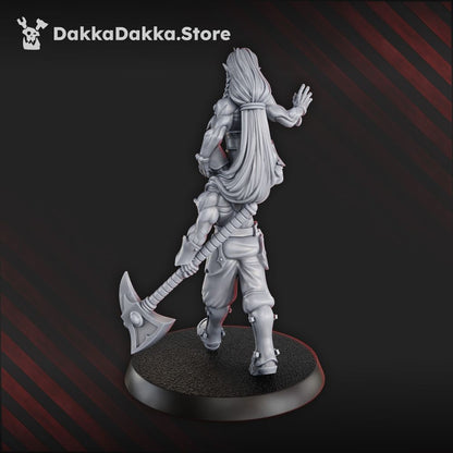 Pleasure Knights Nebula Keeper Of Disorder, proxy miniature, infantry, 28mm heroic scale unpainted, view 2