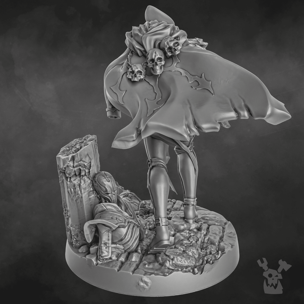 Imperial Army Blood Commissar, 28mm heroic scale unpainted resin, view 8
