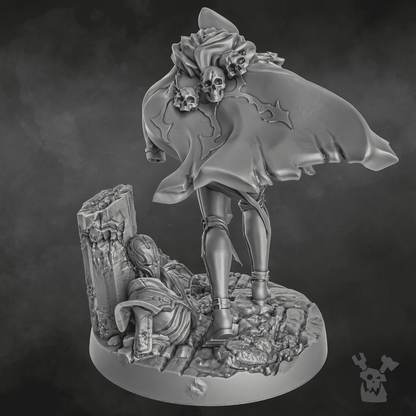 Imperial Army Blood Commissar, 28mm heroic scale unpainted resin, view 8