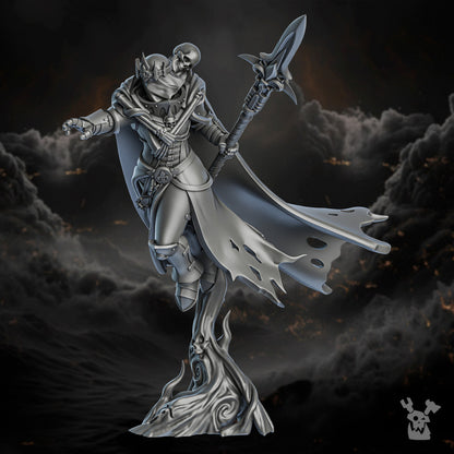 Battle Sisters Avatar Of The Mourner, proxy miniature, character, 28mm heroic scale unpainted, view 2