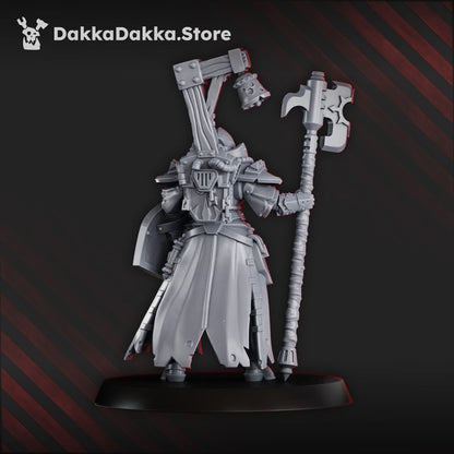 Dark Space Knights Coven Blightshield Witch, proxy miniature, character, 28mm heroic scale unpainted resin