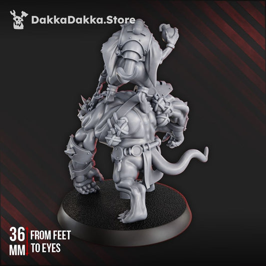 Tech Priests Gargant Digger, 28mm heroic scale unpainted resin, view 2