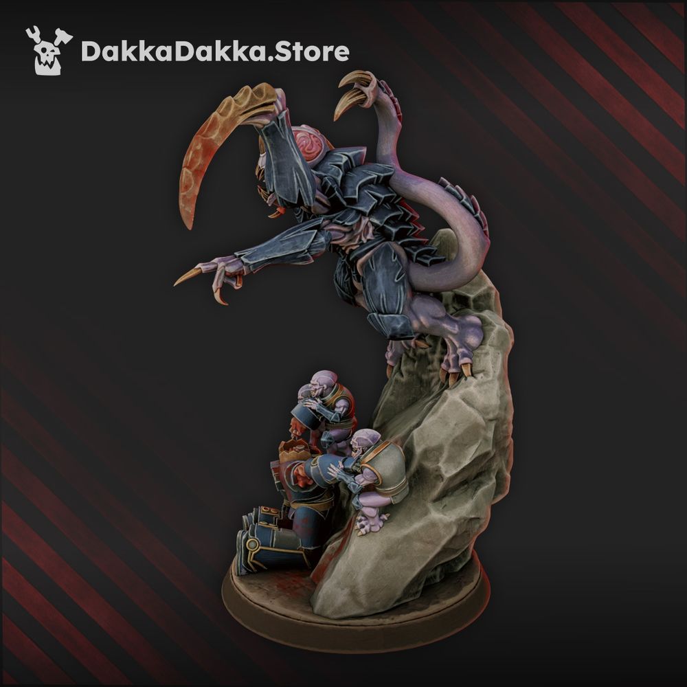 Bio Swarm The Sightless Prince, proxy miniature, character, 28mm heroic scale unpainted resin, view 2