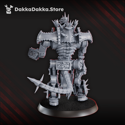 Bloodthirsty Knights Gore Harvester, proxy miniature, 28mm heroic scale unpainted resin, view 8