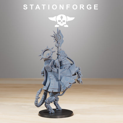 Scavenger The Fallen, Tech Priests proxy miniature, character, 28mm heroic scale unpainted resin, view 2