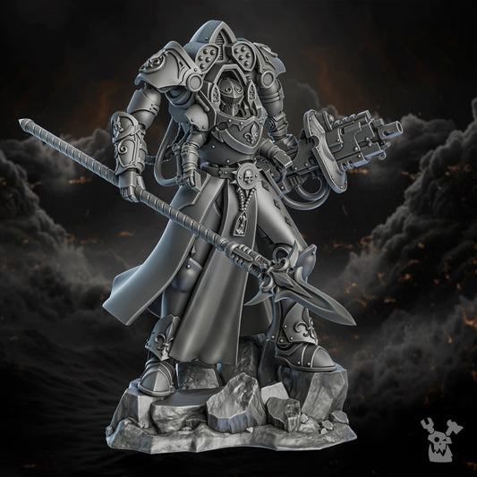 Battle Sisters Irell Mall Fullmetal Lady, proxy miniature, 28mm heroic scale unpainted resin