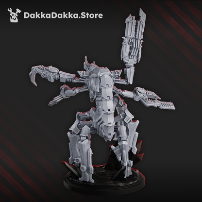 Necro Quadro Scorpion Lord, proxy miniature, character, 28mm heroic scale unpainted resin, view 2