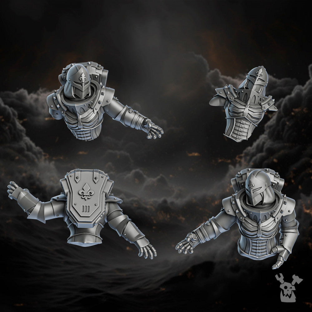 Battle Sisters Fallen Sisters, resin conversion bits, bits, 28mm heroic scale unpainted resin, view 2