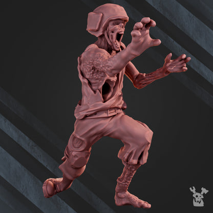 Plague Knights Zombie, proxy miniature, 28mm heroic scale unpainted resin