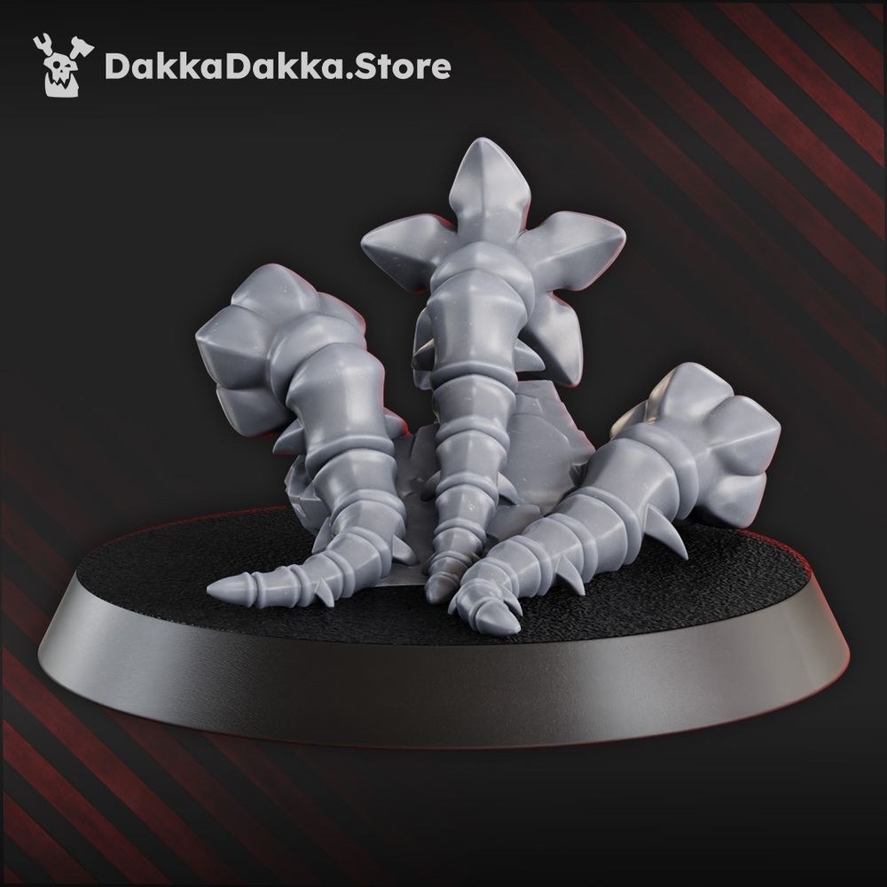 Great Harvest Osedax Swarm, Bio Swarm proxy miniature, 28mm heroic scale unpainted resin, view 2