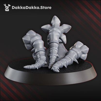 Great Harvest Osedax Swarm, Bio Swarm proxy miniature, 28mm heroic scale unpainted resin, view 2