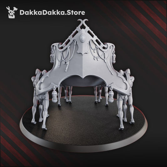 Pleasure Knights Blasphemous Procession, proxy miniature, 28mm heroic scale unpainted resin, view 2