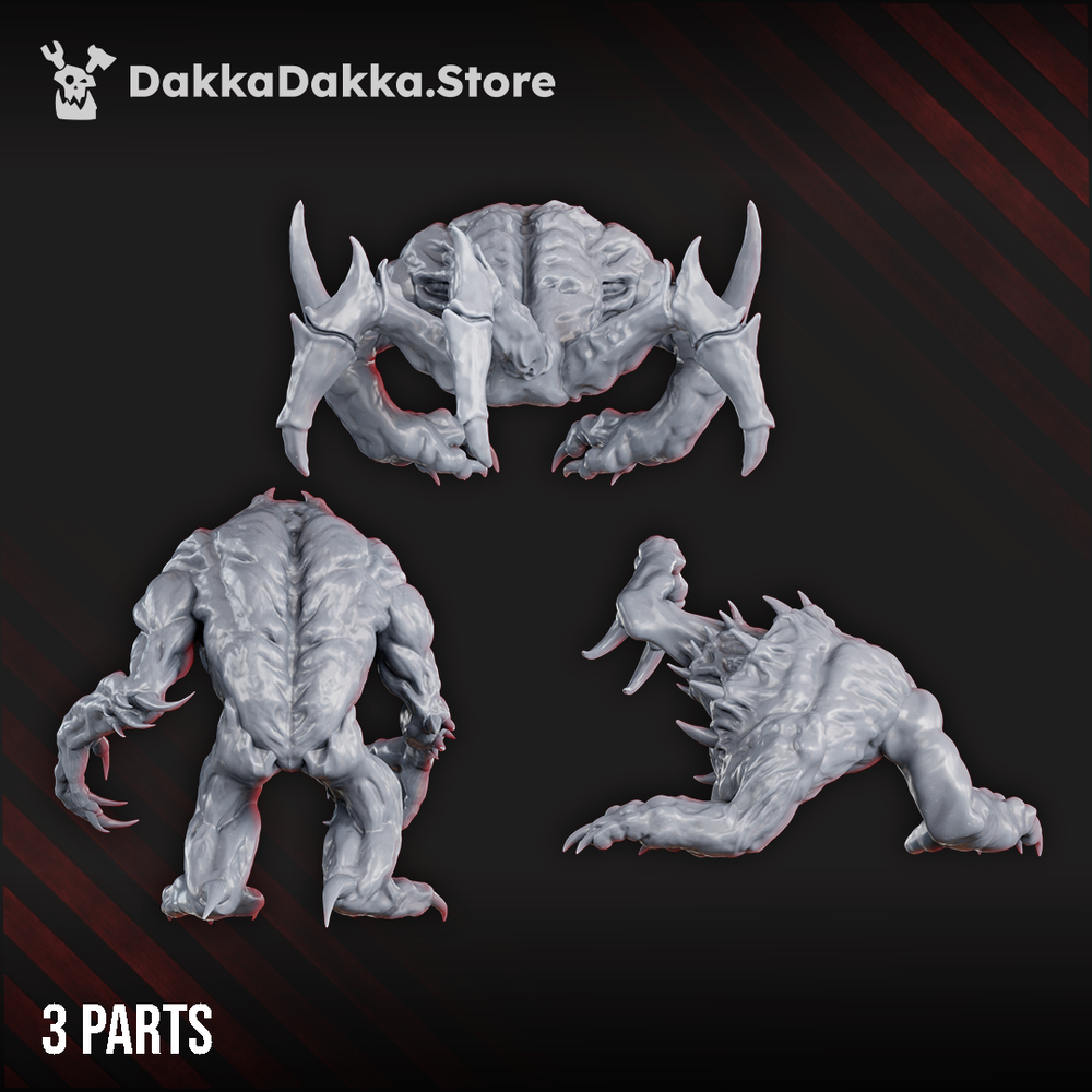 Bloodthirsty Knights Beasts From Beyond, proxy miniature, monster, 28mm heroic scale unpainted resin, vi