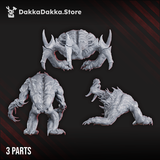 Bloodthirsty Knights Beasts From Beyond, proxy miniature, monster, 28mm heroic scale unpainted resin, vi