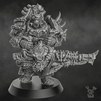 Plague Knights Warrior, proxy miniature, infantry, 28mm heroic scale unpainted resin, view 5