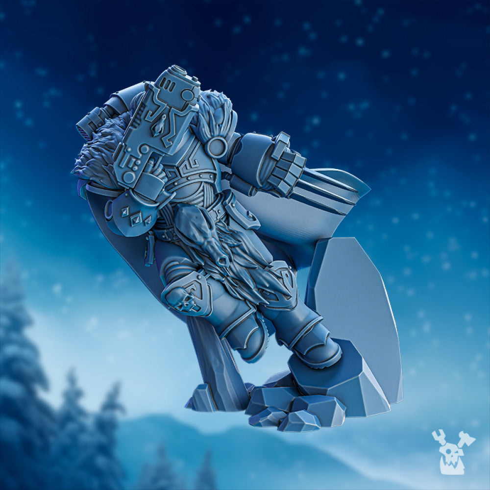 Wolf Knights Cass The Prankster, proxy miniature, character, 28mm heroic scale unpainted resin, view 3