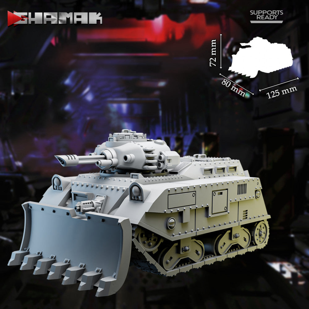 Firstborn Rodina Apc With Blaster, Imperial Army proxy miniature, transport, 28mm heroic scale unpainted resin