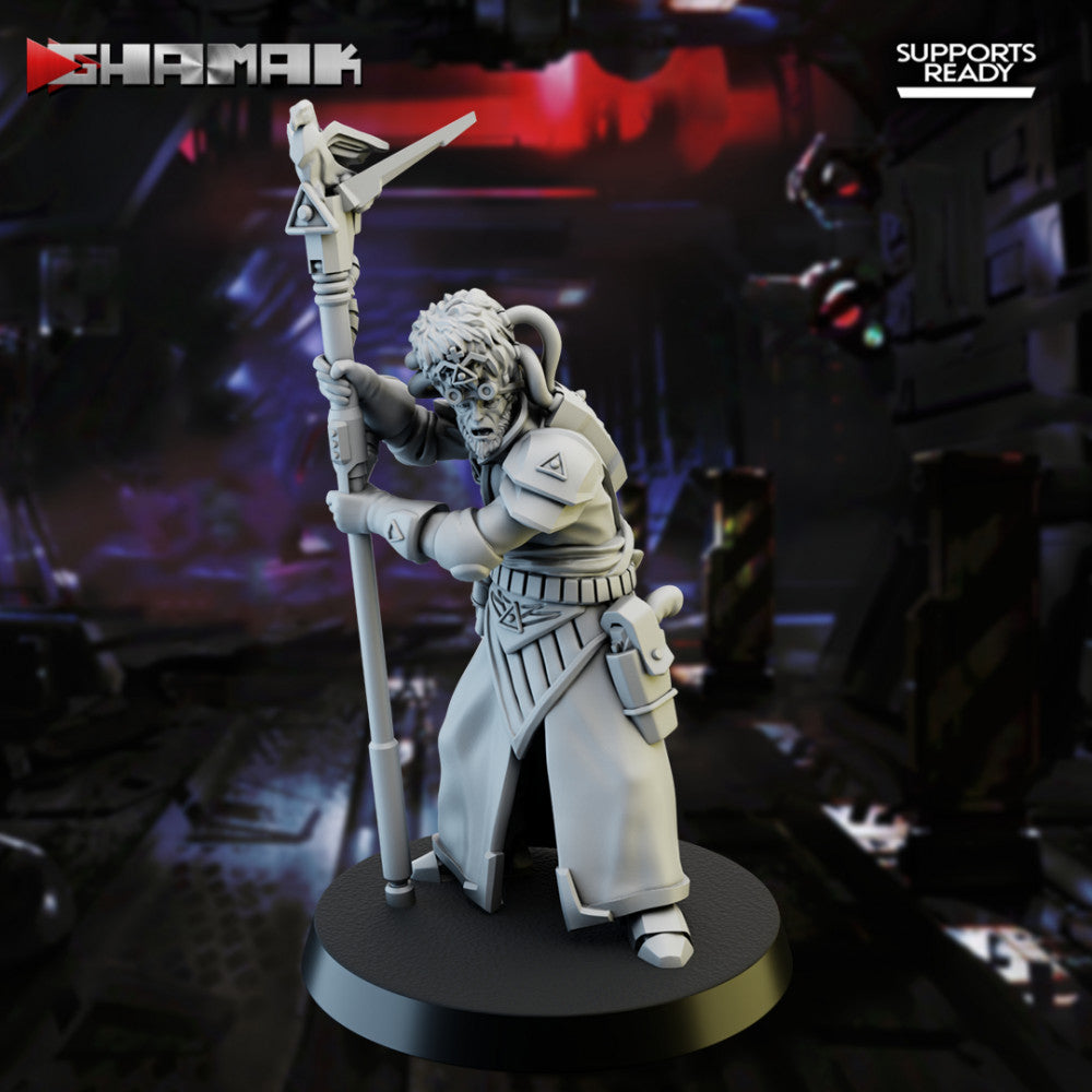 Firstborn Disciple Psycher A, Imperial Army proxy miniature, 28mm heroic scale unpainted resin