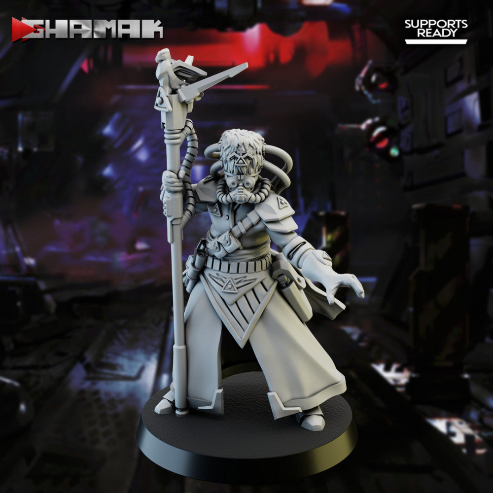 Firstborn Disciple Psycher B, Imperial Army proxy miniature, 28mm heroic scale unpainted resin