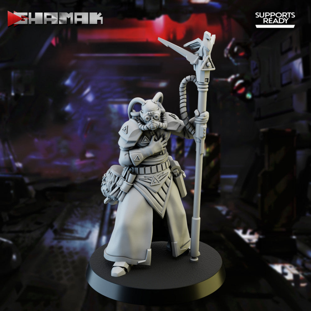 Firstborn Disciple Psycher C, Imperial Army proxy miniature, 28mm heroic scale unpainted resin