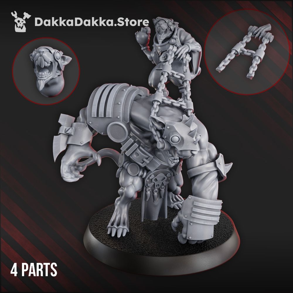Tech Priests Gargant Digger, 28mm heroic scale unpainted resin, view 3