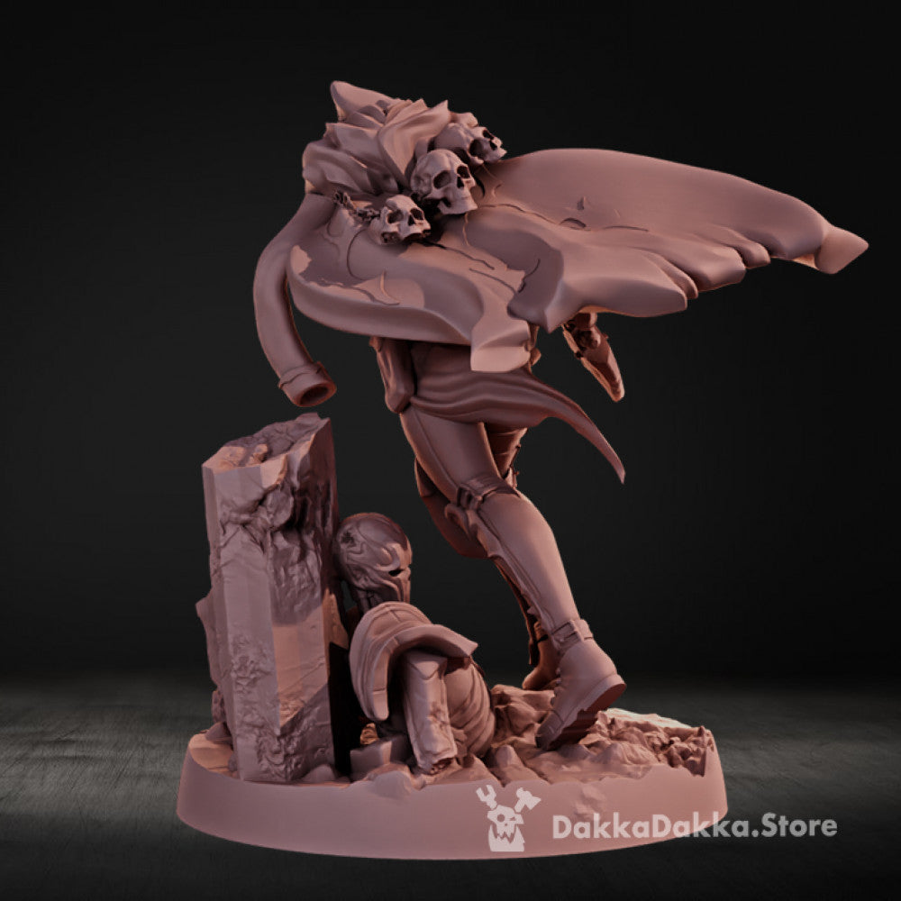 Imperial Army Blood Commissar, 28mm heroic scale unpainted resin, view 7