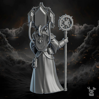 Battle Sisters Herald, proxy miniature, character, 28mm heroic scale unpainted resin, view 3