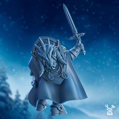 Wolf Knights Bob The Mascot, proxy miniature, character, 28mm heroic scale unpainted resin, view 2