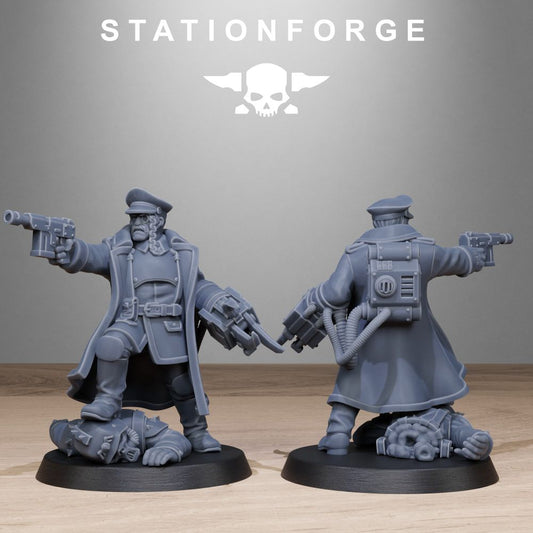 Free Guard Officer V2, Imperial Army proxy miniature, infantry, 28mm heroic scale unpainted resin