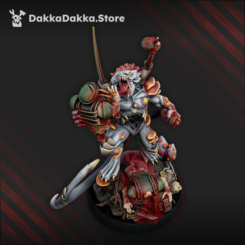 Great Harvest Sporemorph Hunter (70Mm), Bio Swarm proxy miniature, 28mm heroic scale unpainted resin, view 3