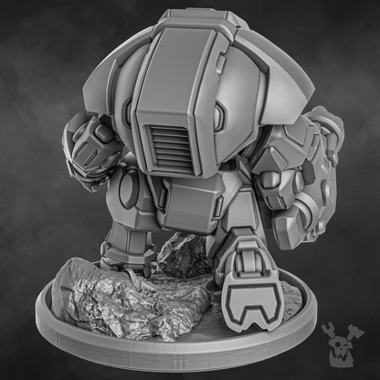 Tuai Shadow Combat Suits, proxy miniature, 28mm heroic scale unpainted resin, view 8