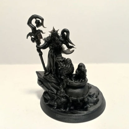 Dark Space Knights Phoebe The Unholy Well, proxy miniature, 28mm heroic scale unpainted resin, view 4