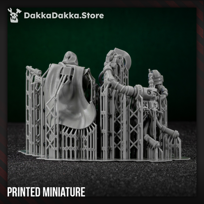 Tech Priests Archimech Engineer, 28mm heroic scale unpainted resin, view 5