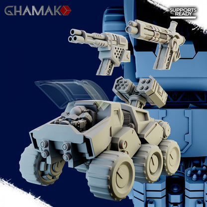 Space Dwarf Asteroid Explorer, proxy miniature, 28mm heroic scale unpainted resin