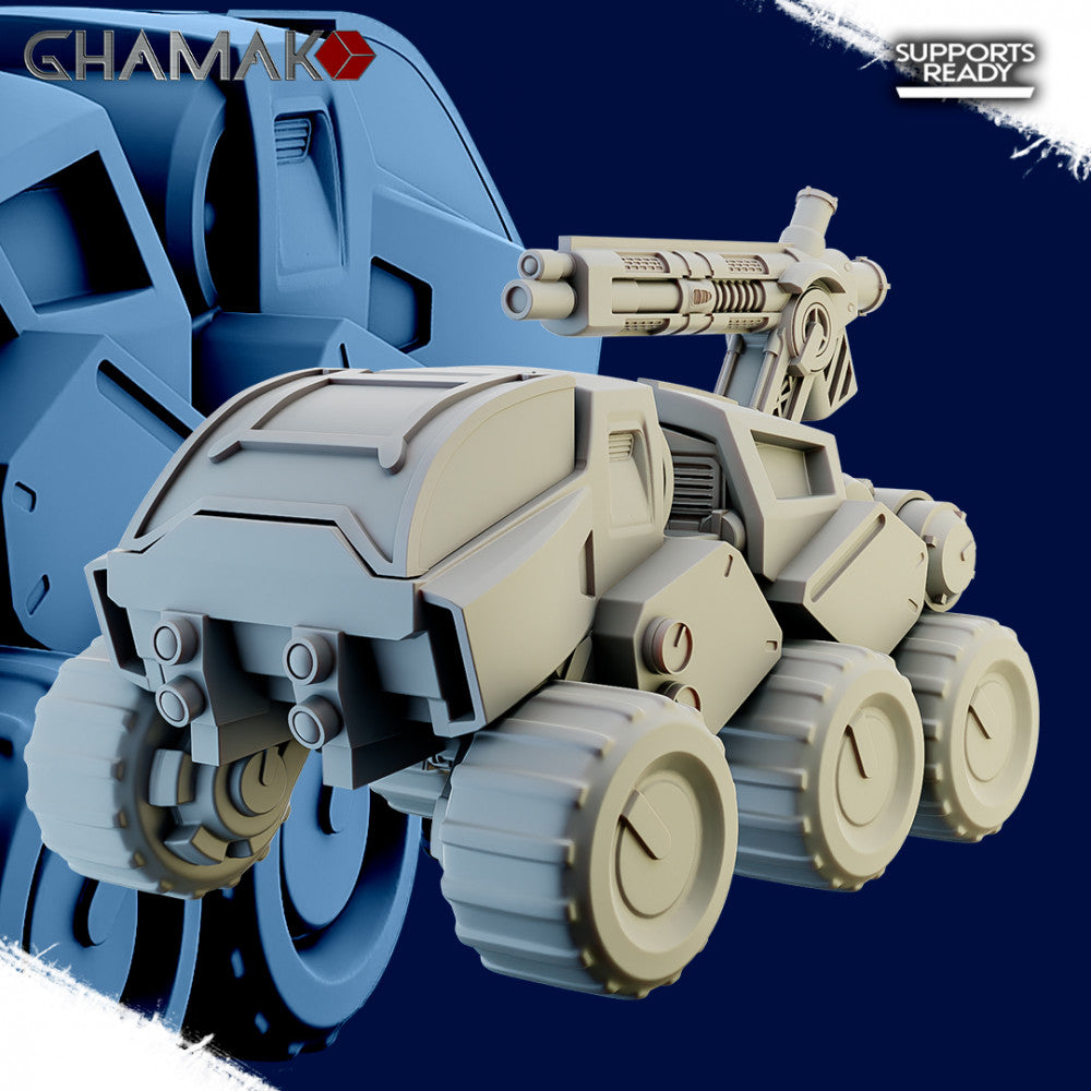 Space Dwarf Asteroid Explorer, proxy miniature, 28mm heroic scale unpainted resin, view 2