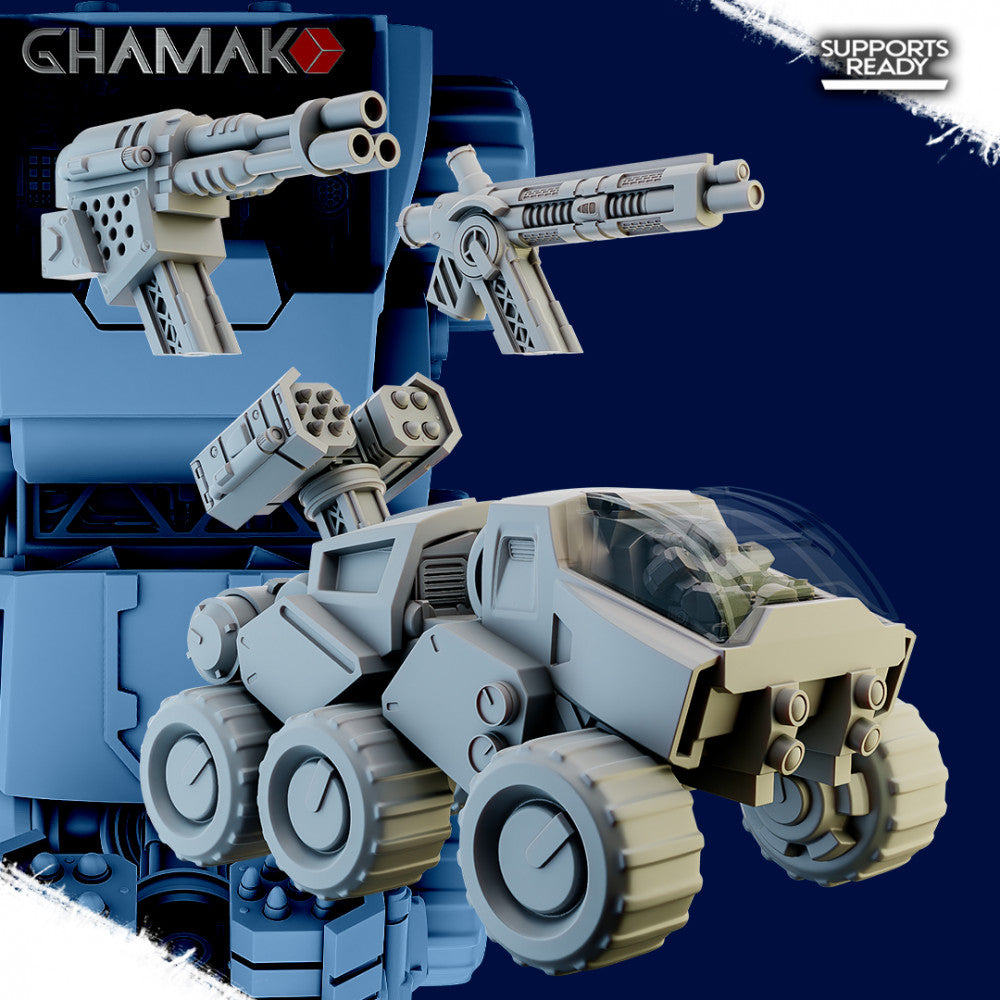 Space Dwarf Asteroid Explorer, proxy miniature, 28mm heroic scale unpainted resin, view 3