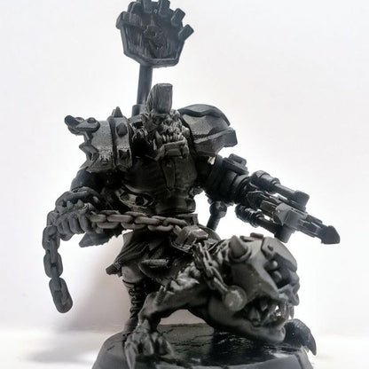 Orks Zargok Da Hogmasta, proxy miniature, 28mm heroic scale unpainted resin, view 6