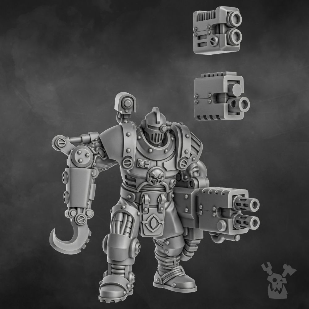 Holy Department Of Heretical Investigations V2, Inquisition proxy miniature, 28mm heroic scale unpainted resin, view 7